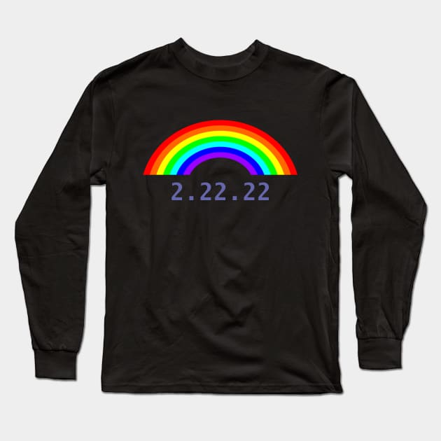 Twosday Tuesday Rainbow MDY Long Sleeve T-Shirt by ellenhenryart